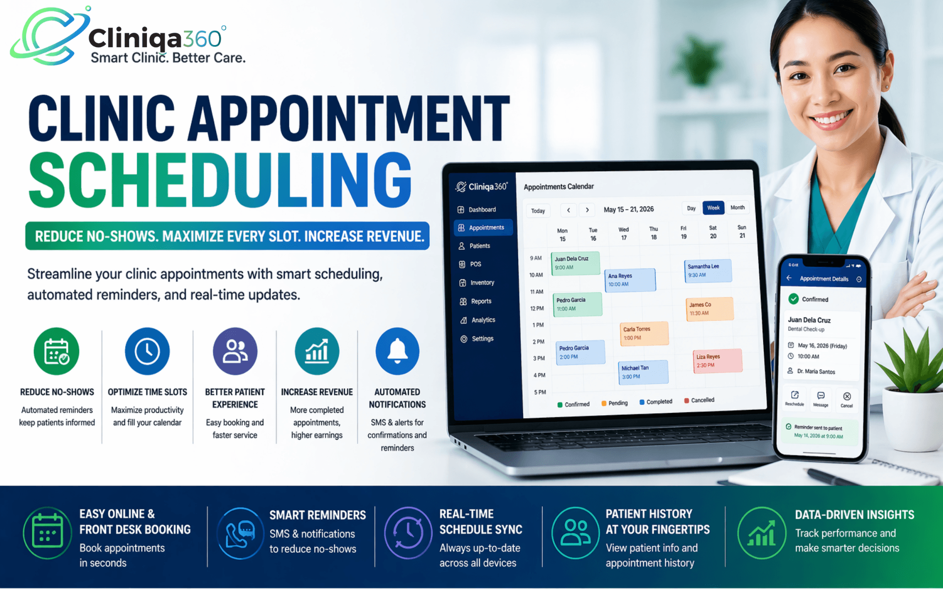 Clinic Appointment Scheduling: How to Reduce No-Shows and Increase Revenue